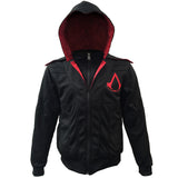 assassins creed hooded jacket front with beak