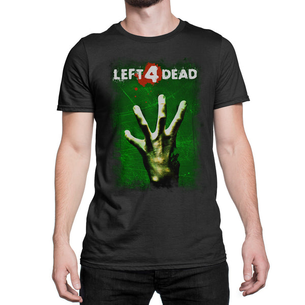 left 4 dead logo t-shirt green with hand