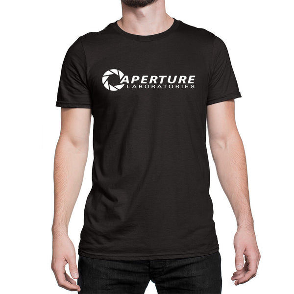Aperture laboratories logo t-shirt black