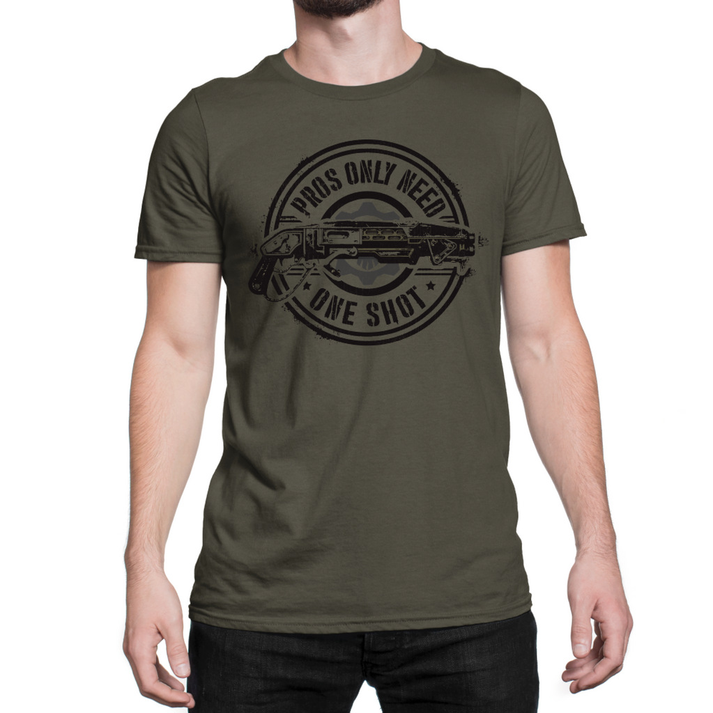 Gears Pros Only Need One Shot Gnasher Tee