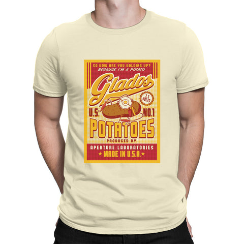 portal 2 glados potato t-shirt aperture shirt