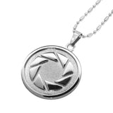 aperture science silver necklace