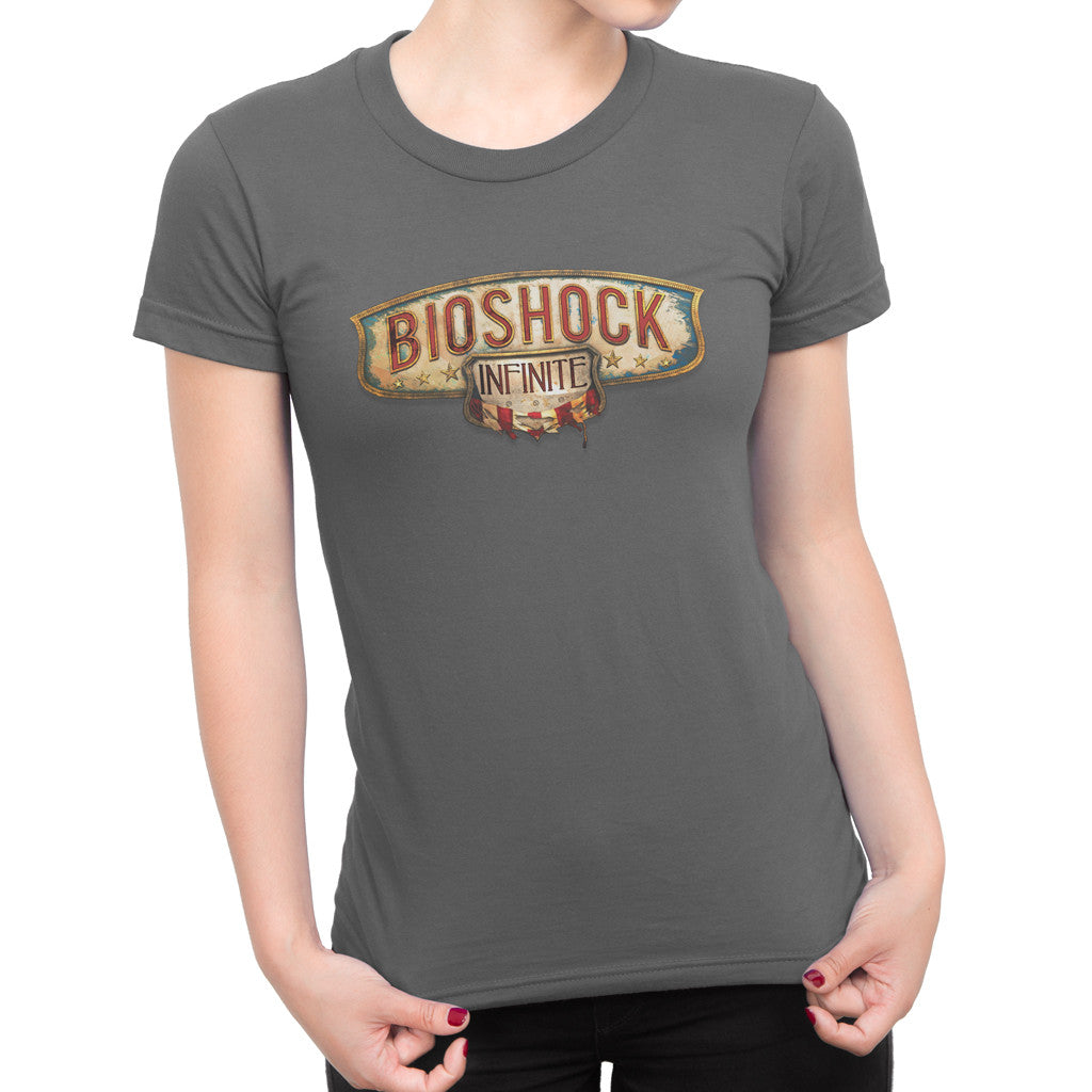 bioshock infinite gear Bioshock Infinite Logo Baby Doll T-shirt - Glitch Gear