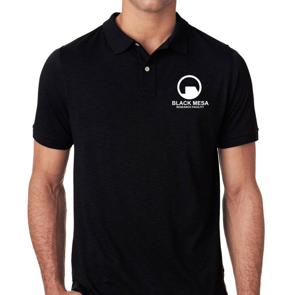 Black Mesa Research Facility Men's Polo by Glitchgear | Glitchgear.com