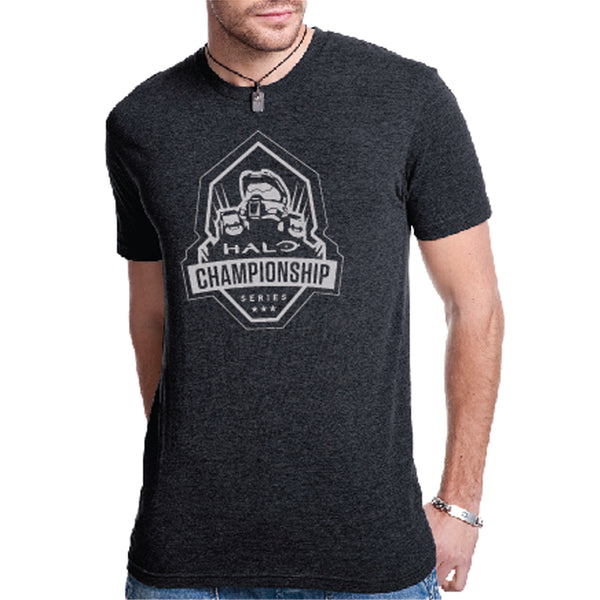 hcs halo vintage black tee shirt