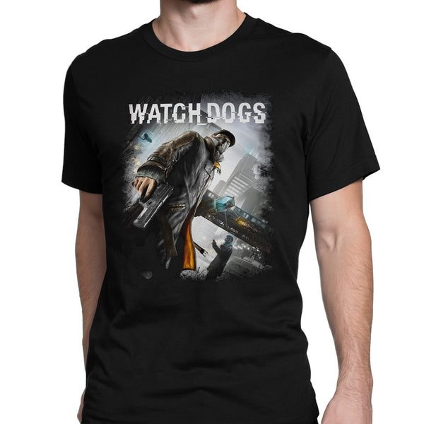 watch dogs game art logo t-shirt